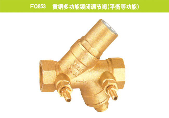 FQ853   黃銅多功能鎖閉調(diào)節(jié)閥（平衡等功能）